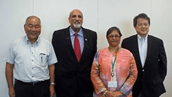 Scientific exchange with health officials in Japan